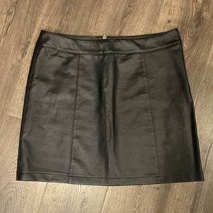 pleather skirt